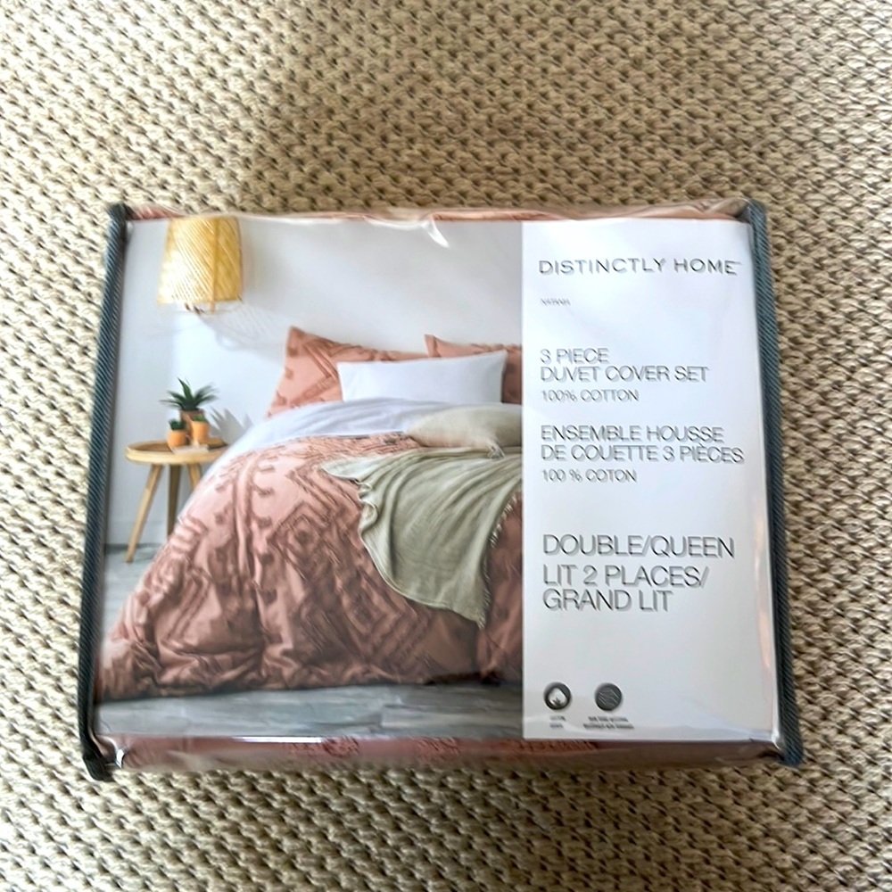 Distinctly home cotton duvet cover set